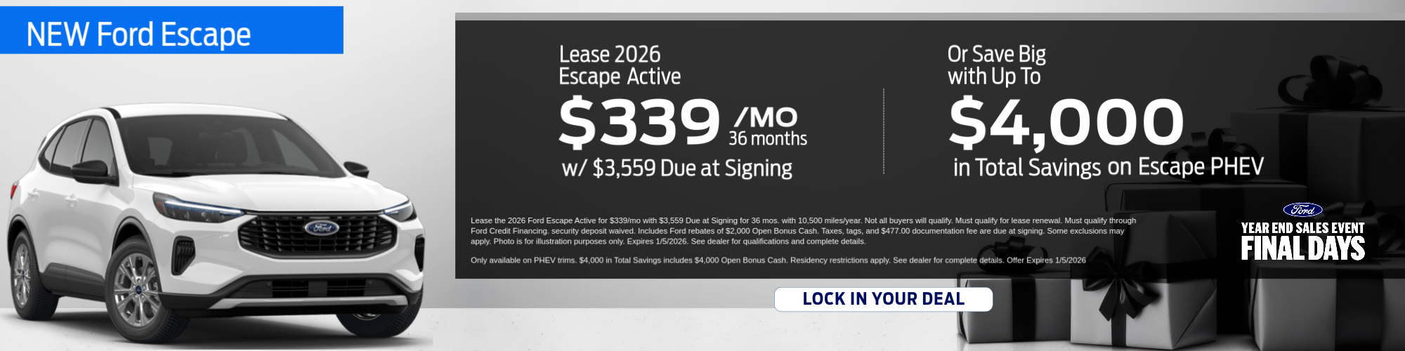 Ford Escape Special Offer