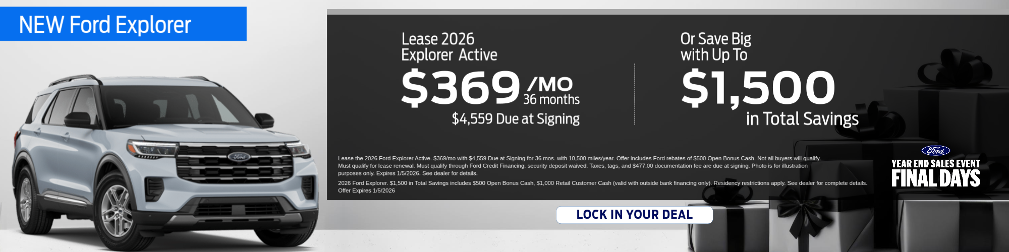 Ford Explorer Special Offer