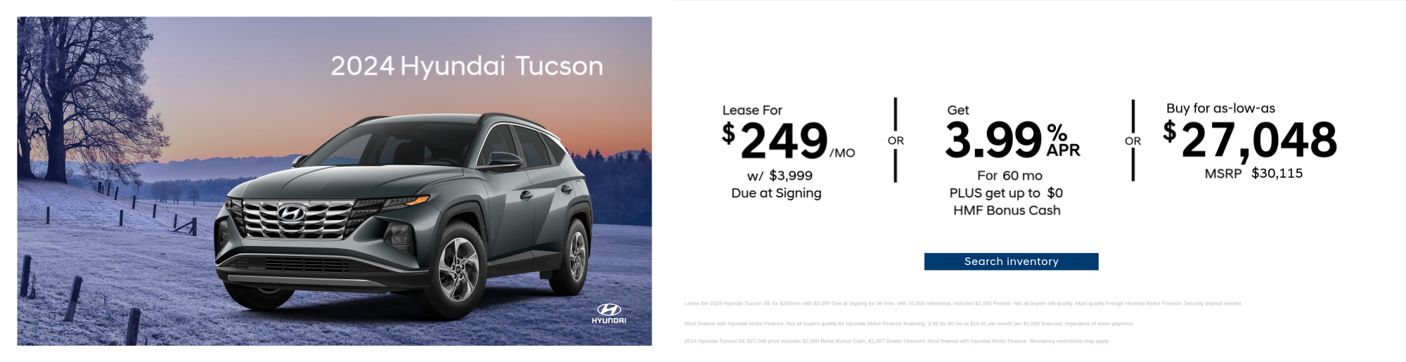 2023 Hyundai Tucson Special Offer