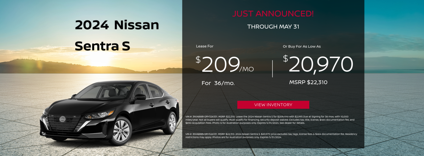 2024 Nissan Sentra Offer