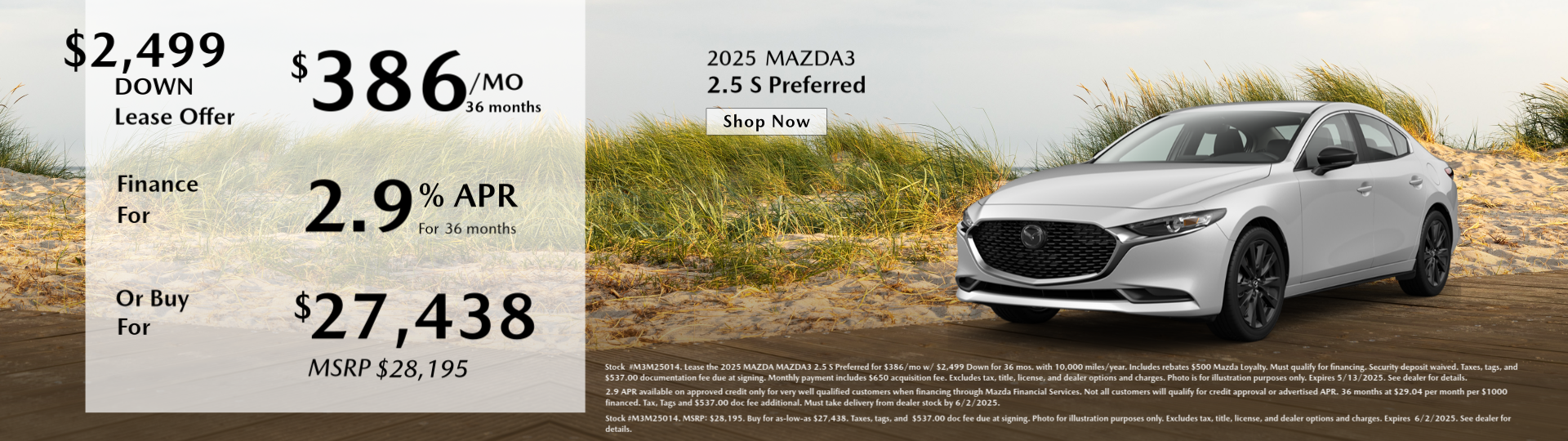 Mazda3 offer