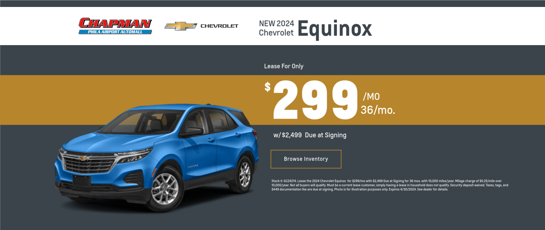 New Chevrolet Equinox Offer