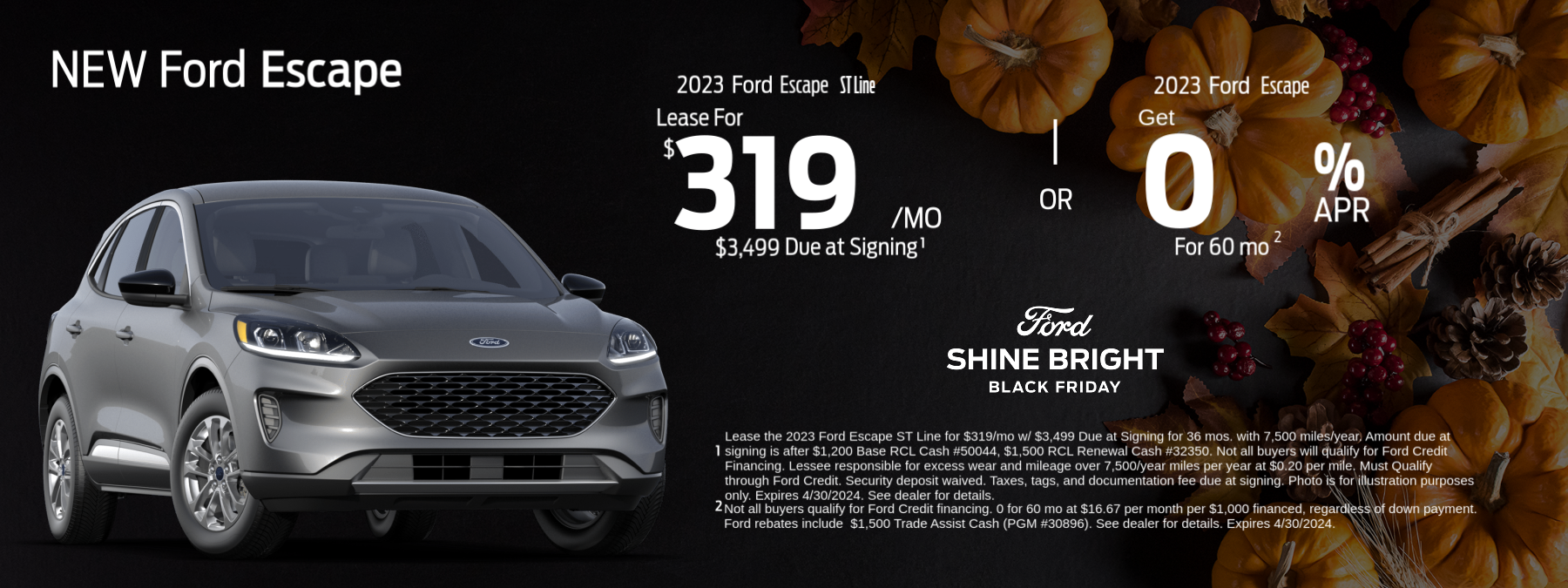 Check out great new offers on the Ford Escape!