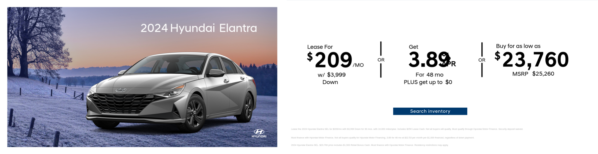 2023 Hyundai Elantra Special Offer