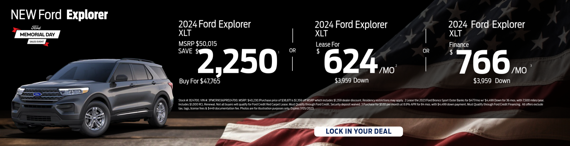 Ford Explorer Special Offer