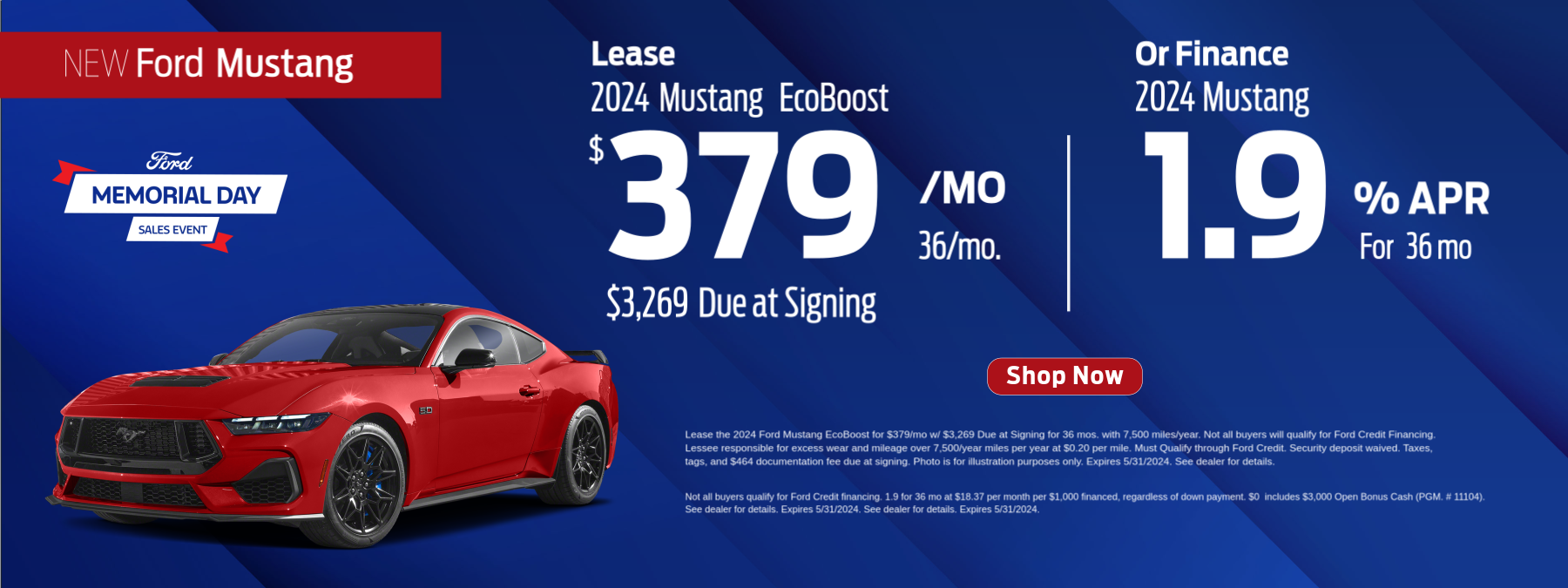Ford Mustang Offer