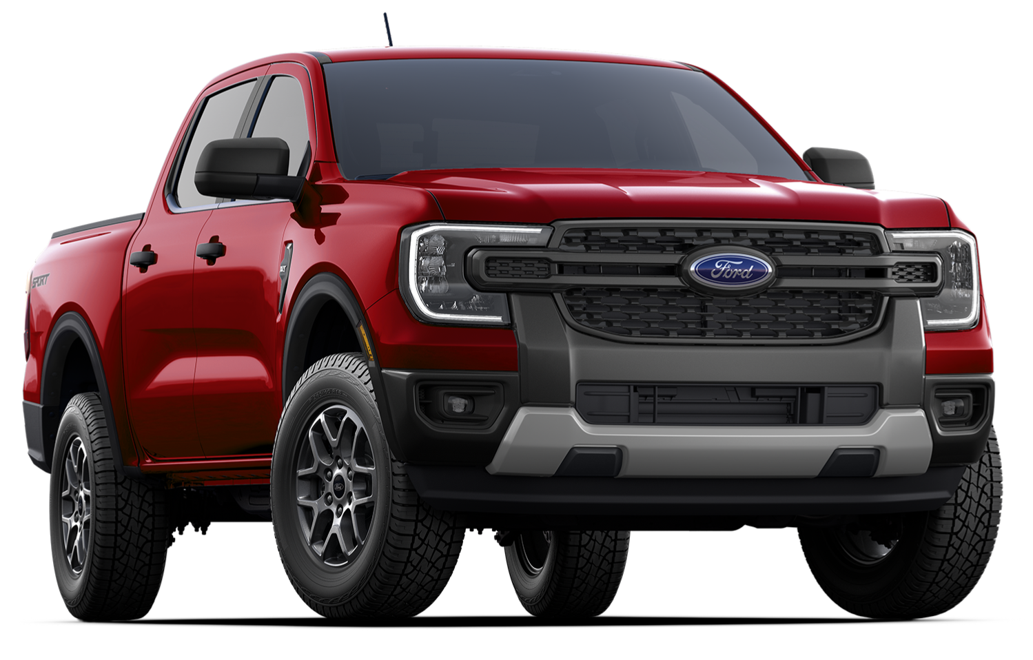 Red Ford Ranger Pickup Truck