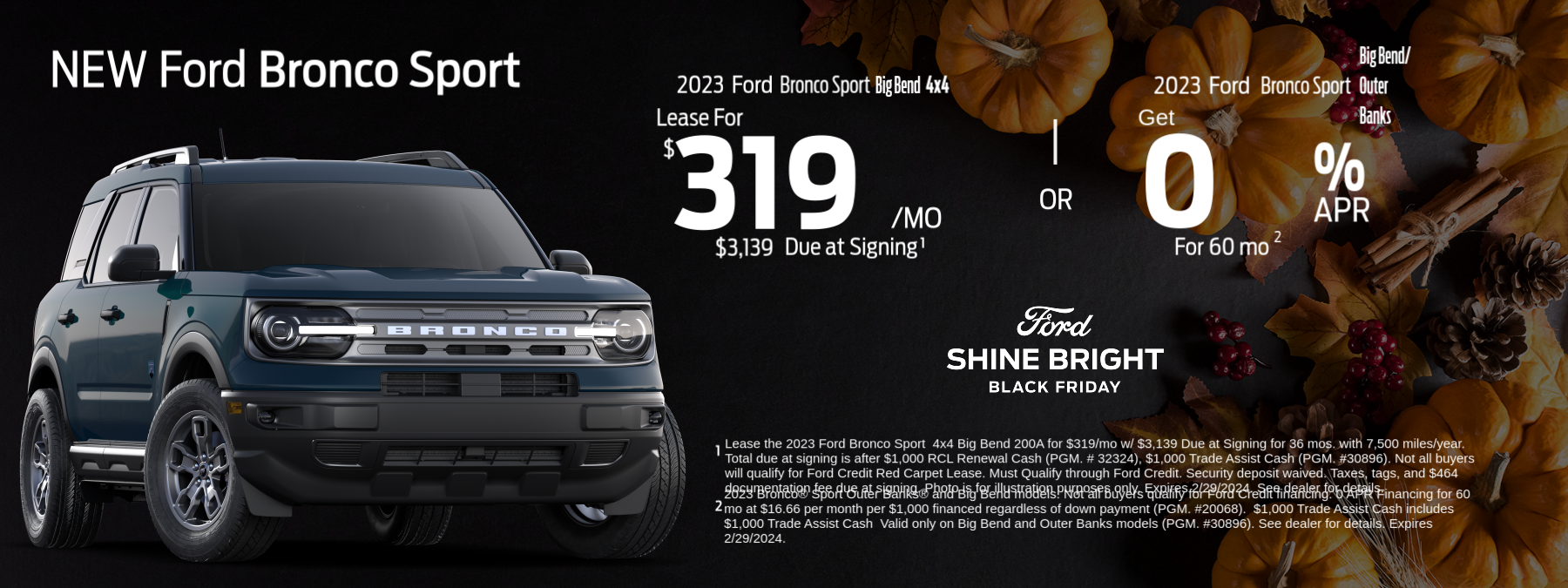 New Ford Bronco Sport Offers At Haldeman Ford Kutztown!