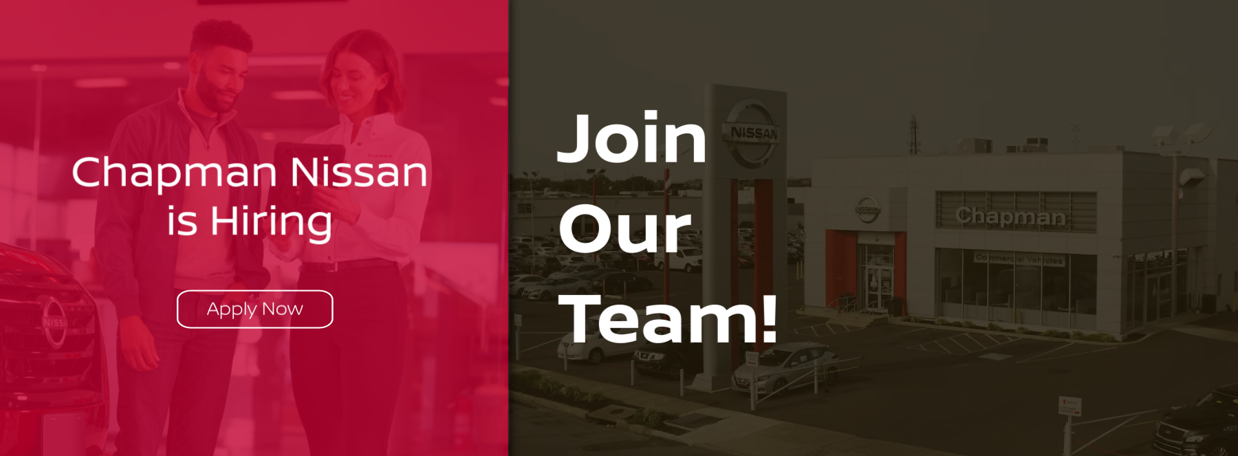 Chapman Nissan hiring image.