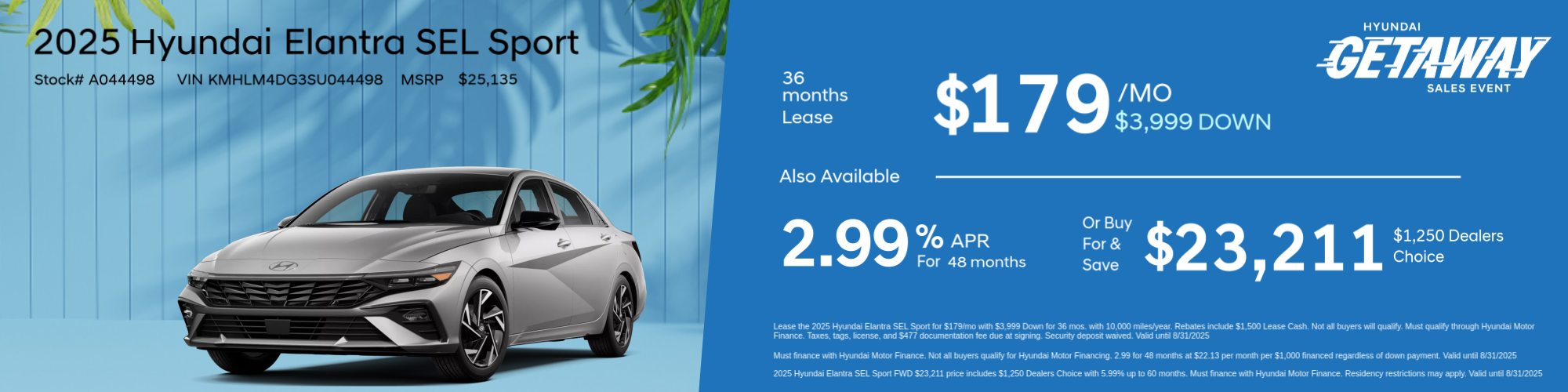 Hyundai Elantra Special Offer