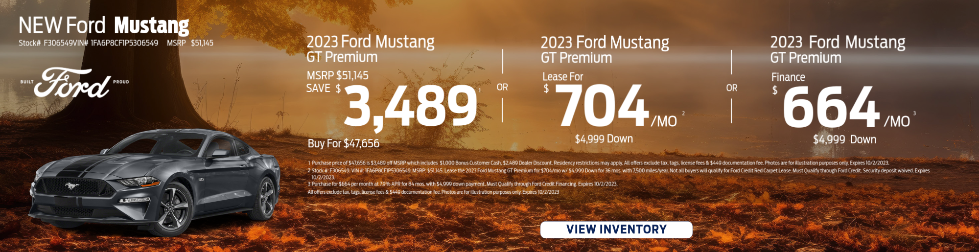 Ford Mustang Special Offer