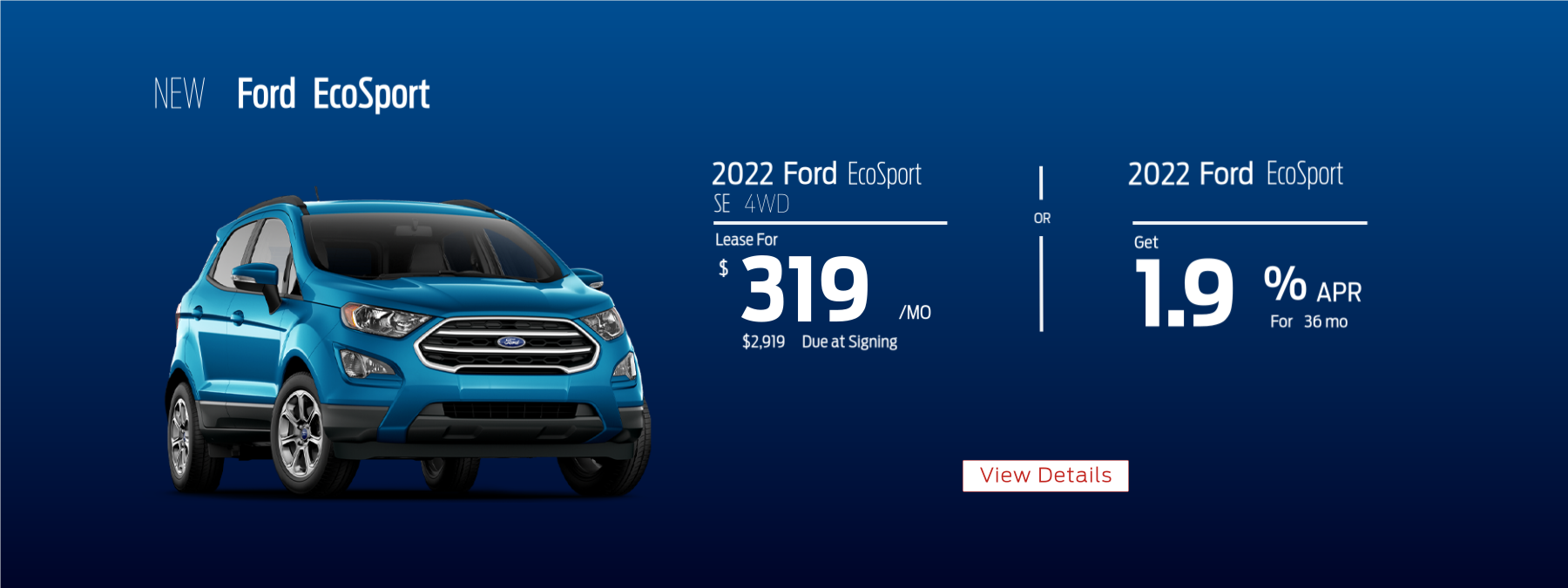 Ford EcoSport Specials