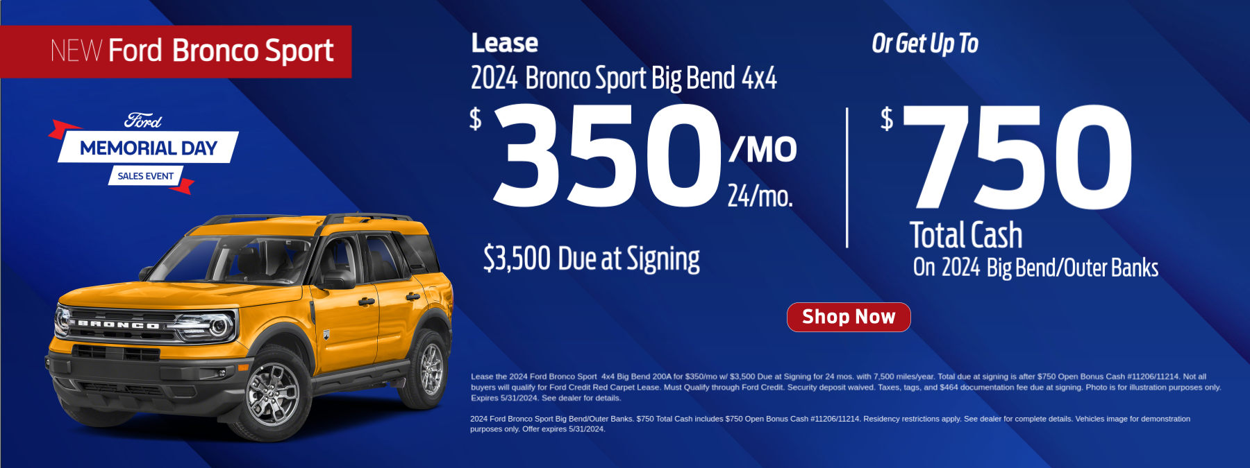 Ford Bronco Sport Offer