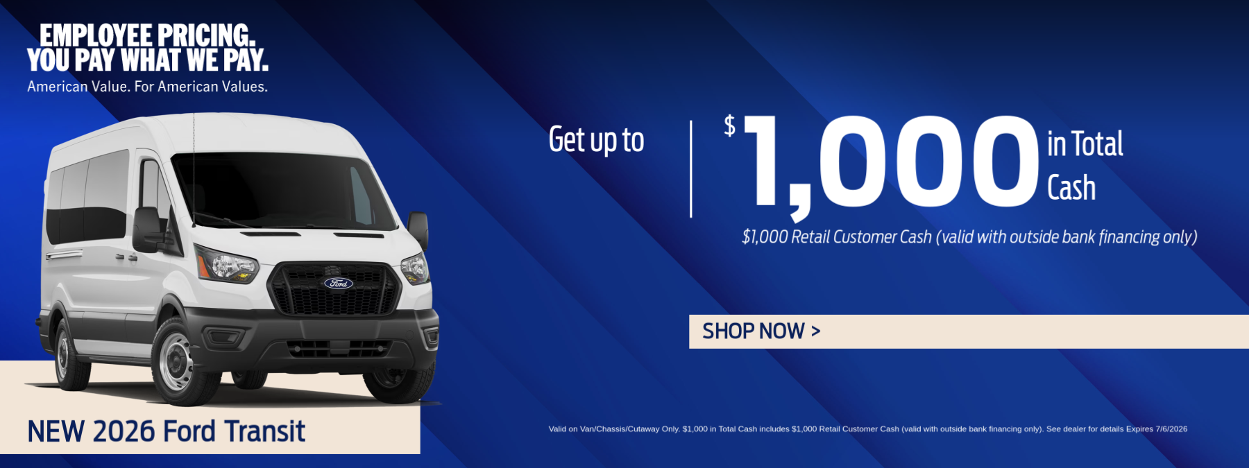 Ford Transit Offer