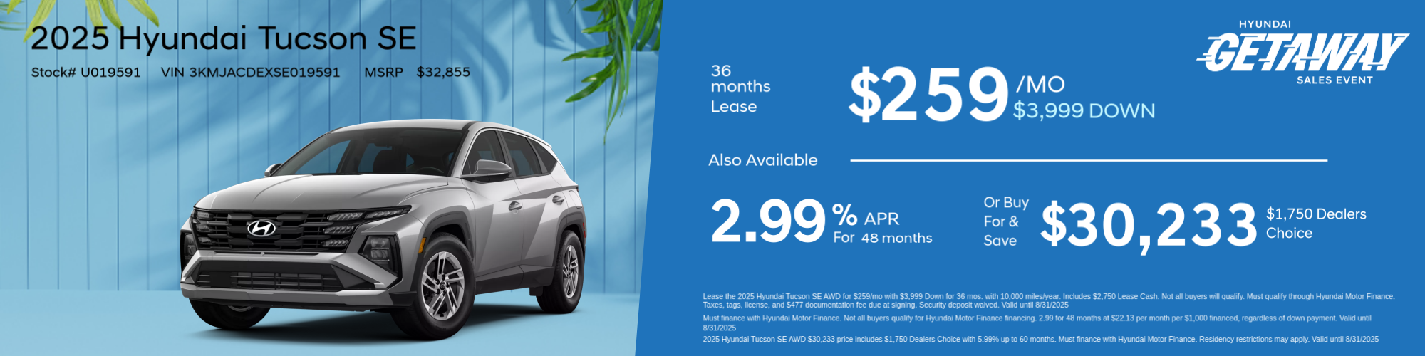 Hyundai Tucson Special Offer