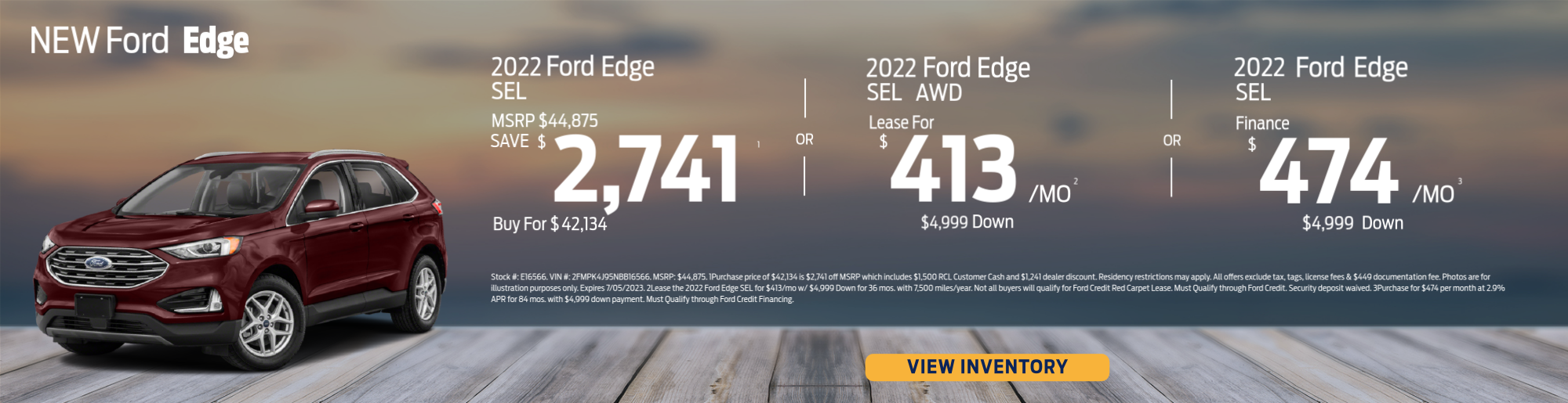 Ford Edge Special Offer
