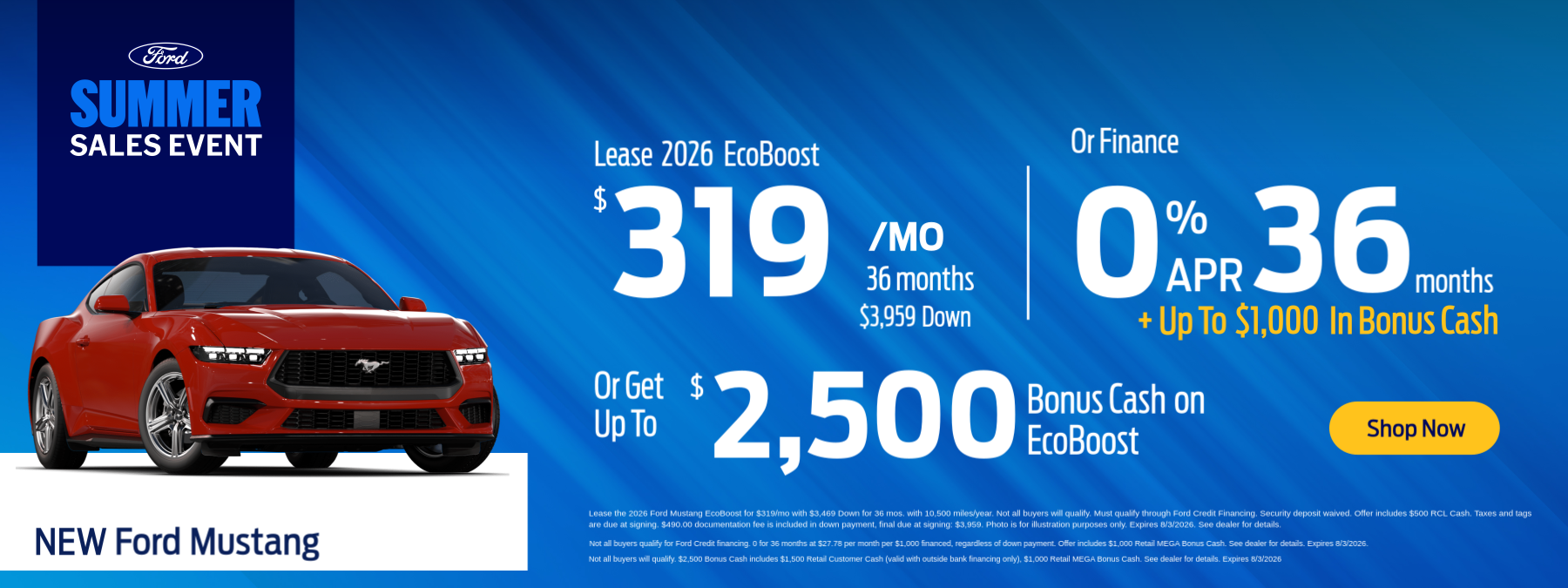 Ford Mustang Offer