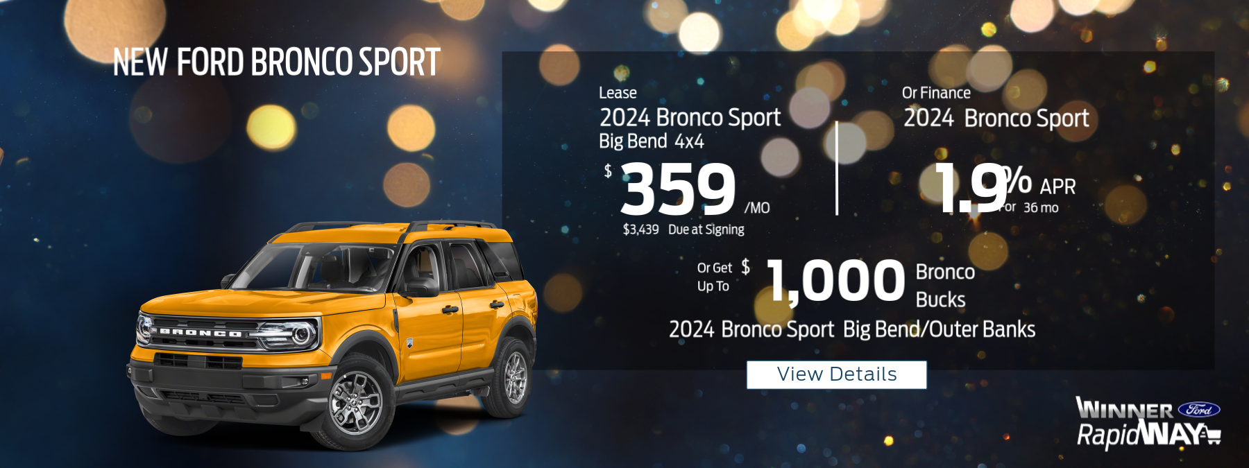 Ford Bronco Sport Specials