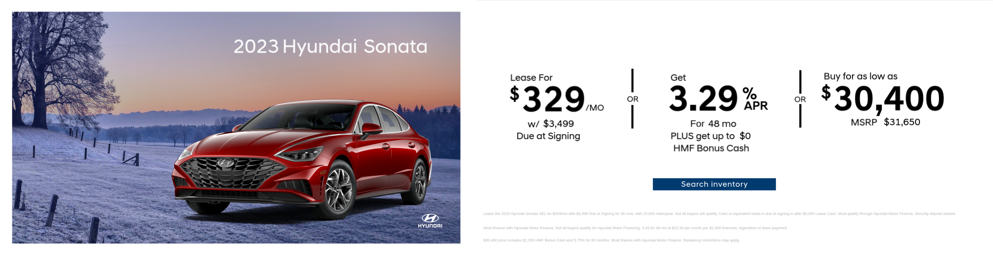 2023 Hyundai Sonata Special Offer