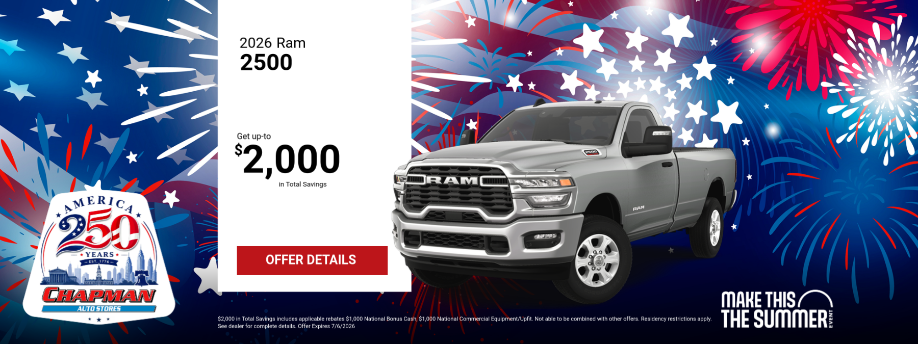 Ram 2500 offer