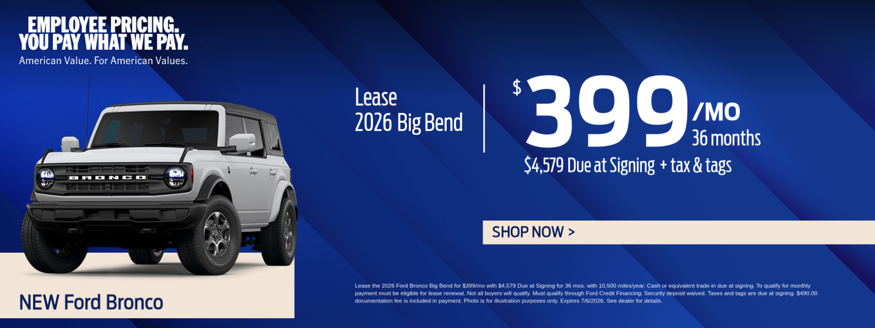 Chapman Ford Bronco Offer