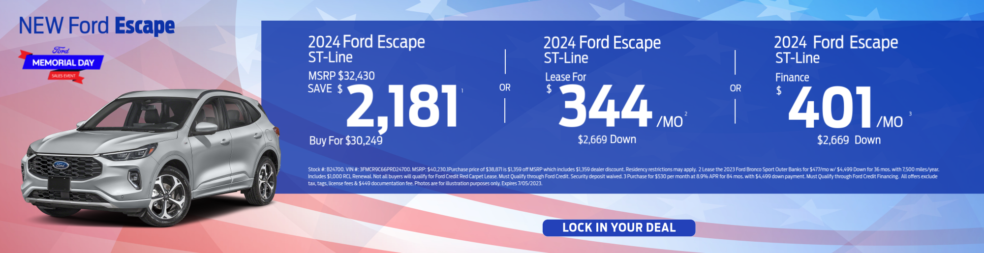 Ford Escape Special Offer