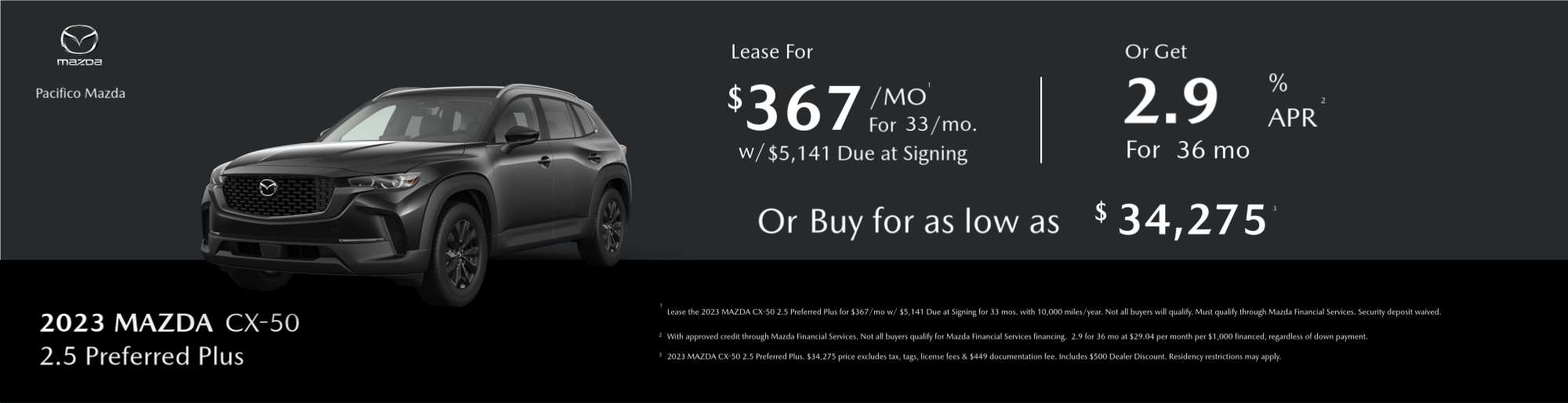 2023 Mazda CX-50 Special Offer