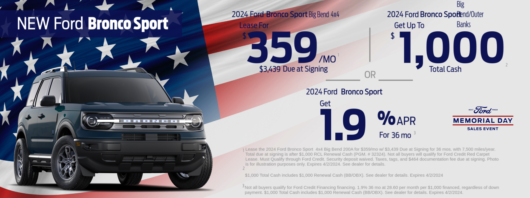 New Ford Bronco Sport Offers At Haldeman Ford Kutztown!